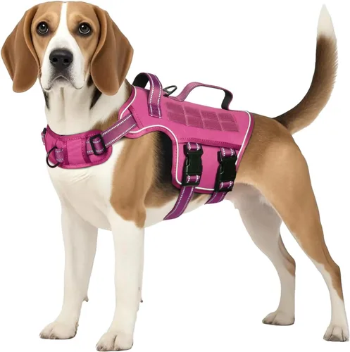 Vista 16 de Arnés para perro pequeño, arnés táctico resistente sin tirones, sin estrangulamiento, chaleco para mascotas fácil de poner y quitar con sistema