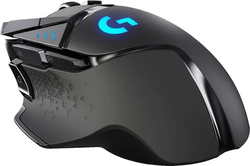Vista 3 de Logitech G502 Lightspeed Mouse inalámbrico para juegos sensor Hero 25K 25600 DPI RGB 11 botones programables larga duración de la batería compatible