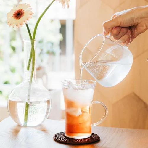 Vista 6 de Hario Taza de cristal resistente al calor, 9.5 fl oz, transparente