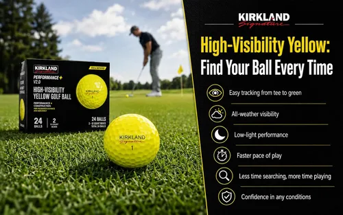 Vista 4 de Kirkland Signature - Pelotas de golf de 3 piezas, versión 2.0, amarillo