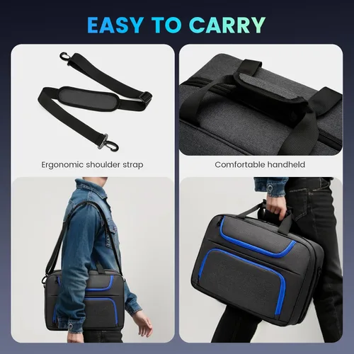 Vista 5 de AULYAH Carrying Case Traveling Travel Bag for Playstation 5 Controller Console Accessories PS5