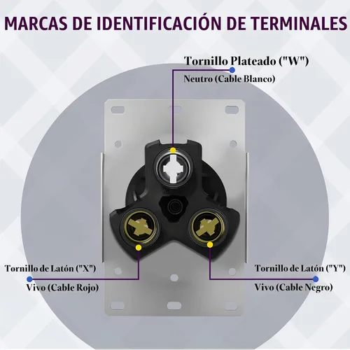 Vista 2 de ENERLITES Toma de secadora 30A, NEMA 10-30R, 125/250V, negro con placa