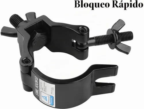 Vista 6 de GBGS Paquete de 20 abrazaderas de 2 pulgadas, abrazaderas de iluminación de Negro