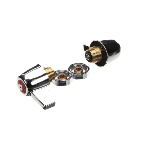 Vista 2 de Krowne Silver Series 21-325L - Kit de accesorios de repuesto de compresión con asas estilo perilla, compatible con grifos de montaje en cubierta
