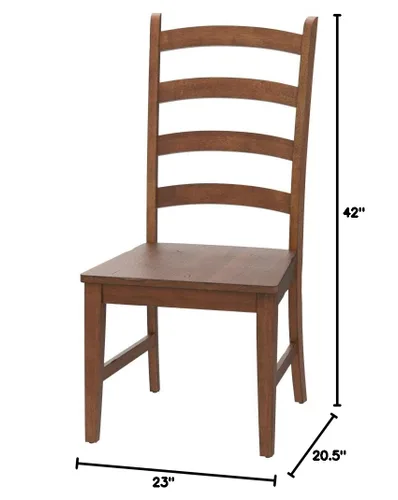 Vista 3 de Sunset Trading Simply Brook - Silla de comedor, color marrón amish