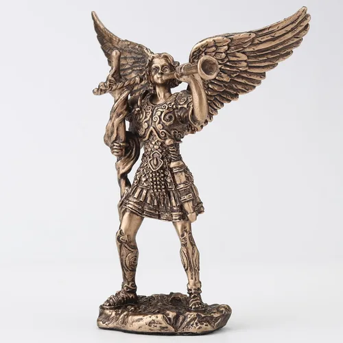 Vista 3 de Veronese Design - Figura de resina en miniatura de arcángel Gabriel de 3 1/2 pulgadas