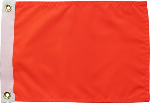 Vista 13 de SYII Bandera estadounidense de 12 x 18 pulgadas, bordado de 50 estrellas, enseña náutica, banderas de barco de Estados Unidos con 2 ojales de latón
