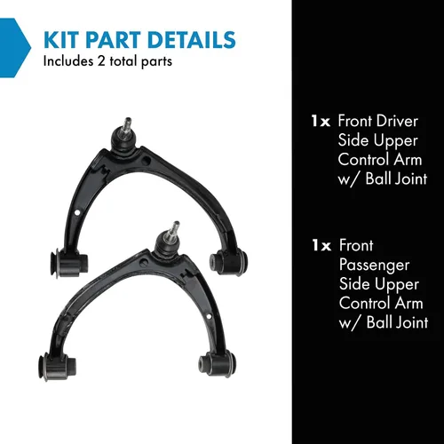Vista 509 de Conjunto de Brazo de Control Inferior Delantero y Junta Esférica TRQ para Lado del Conductor y del Pasajero 2 Piezas Compatible con Ford Mustang GT