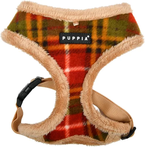 Vista 16 de Puppia Alyssa - Arnés para perro sobre la cabeza, cálido para invierno, con patrón de flores, ajustable en el pecho, para perros pequeños