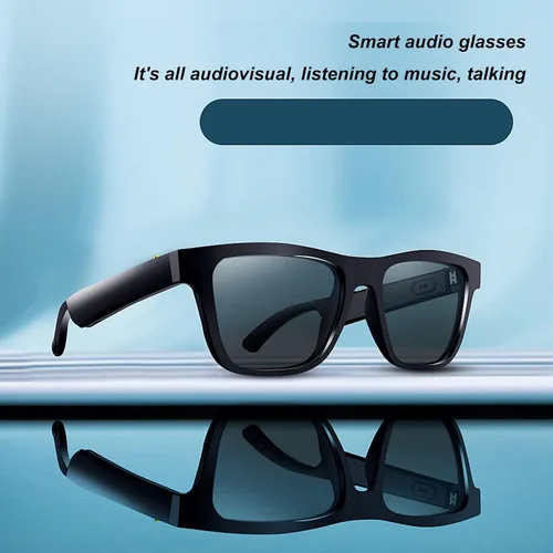 Vista 3 de Fydun Gafas de sol inteligentes que llaman las manos que filtran el deslumbramiento gafas de música para viajar