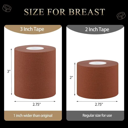 Vista 2 de Aperior Cinta de levantamiento de senos cinta instantánea de pecho para moda con 20 tiras de cinta de doble cara para ropa y cubierta reutilizable