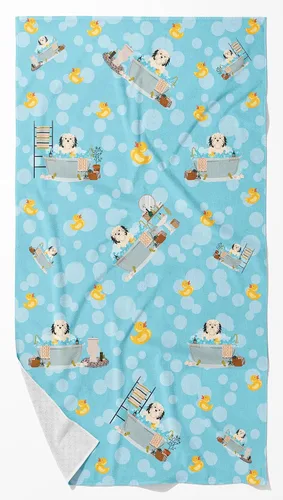 Vista 41 de Caroline's Treasures WDK5738BTLG Airedale - Toalla de baño grande para bañera