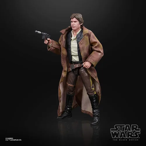 Vista 4 de Star Wars The Black Series Han Solo (Endor) - Figura de acción coleccionable de 6 pulgadas de la película “Return of The Jedi”, para niños de 4 años