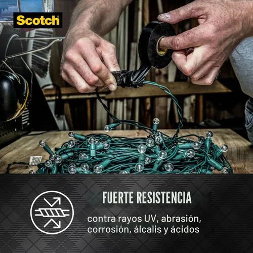 Vista 8 de 3M Scotch Super 33+ Cinta eléctrica de vinilo, 0.75 pulgadas por 66 pies