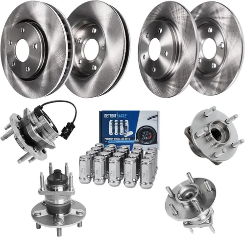 Vista 29 de Detroit Axle - 4 rotores de freno para Ford 1994-2004 Mustang, rotores de freno de disco delanteros y traseros 1995 1996 1997 1998 1999 2000 2001