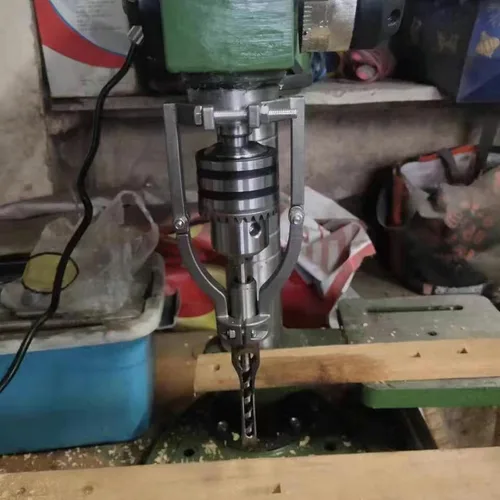 Vista 2 de Adaptador de broca de agujero cuadrado, soporte de adaptador de brocas de agujero cuadrado para carpintería, adaptador de broca de agujero cuadrado