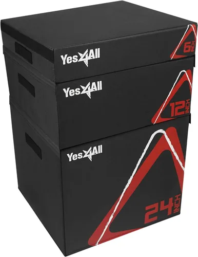 Vista 12 de Yes4All Caja pliométrica ajustable de espuma suave, entrenador de saltos - Para ejercicios pliométricos y acondicionamiento, múltiples variaciones