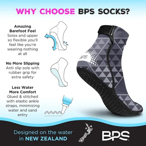 Vista 28 de BPS "Second Skin" - Calcetines de voleibol de playa ultra flexibles de secado rápido, calcetines de fútbol de arena, botines de deportes acuáticos