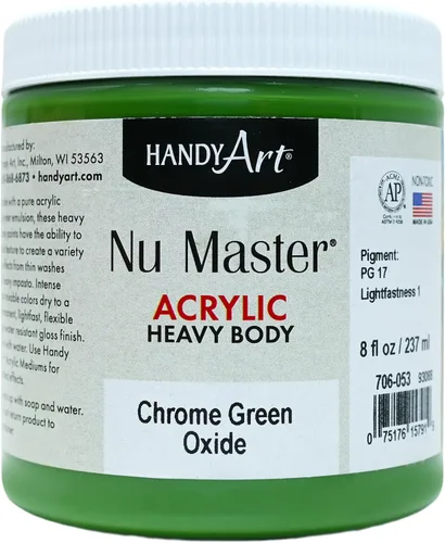 Vista 24 de Handy Art Nu Master - Pintura acrílica de cuerpo pesado, 8 onzas, carmesí Alizarin