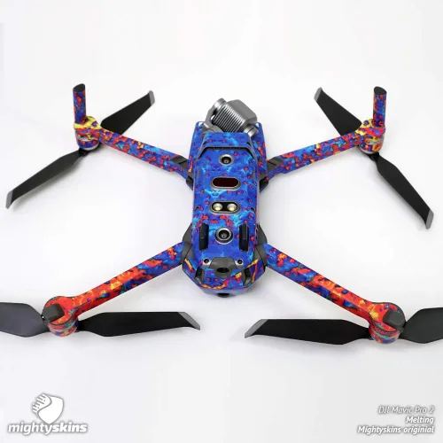 Vista 3 de MightySkins Skin compatible con DJI Mavic 2 Pro o Zoom - Borgoña sólido Funda protectora de vinilo duradera y única Fácil de aplicar, quitar