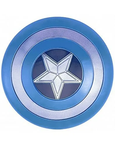 Vista 3 de R S E - Escudo de Capitán azul Star America impreso para decoración del hogar artículos regalados para amantes de la guerra escudo de cosplay LARP