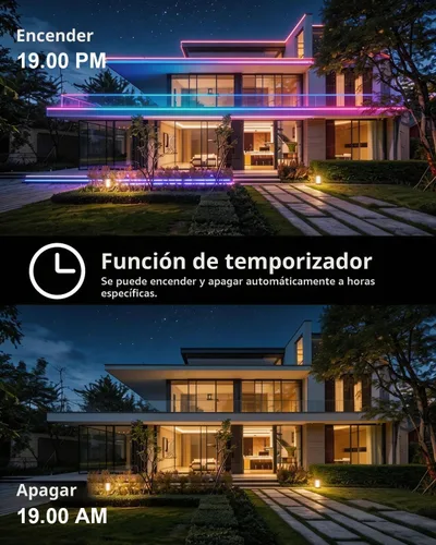 Vista 4 de Tira de luces LED COB de 20 pies RGB Smart IC, IP67 impermeable al aire libre, regulable