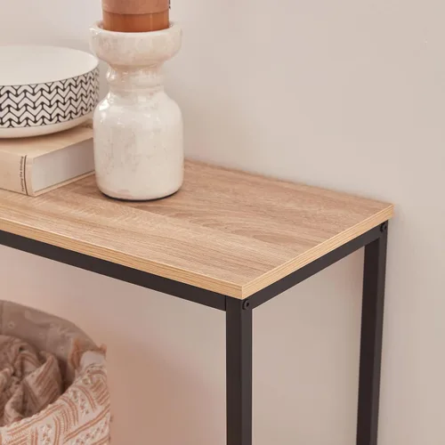 Vista 9 de Lifewit Mesa de consola de 39.4 pulgadas, mesa de sofá estrecha con marco