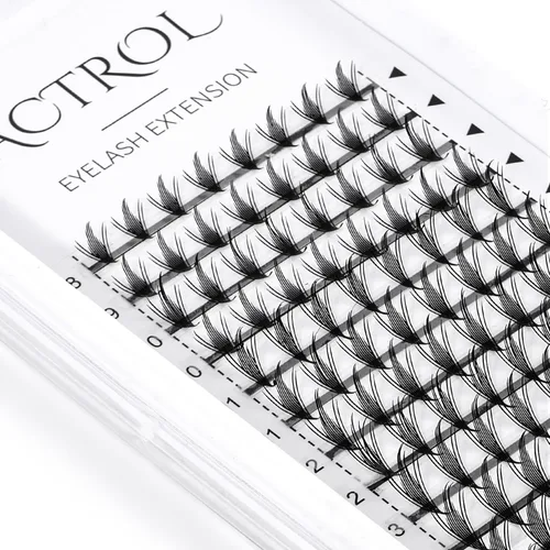 Vista 5 de ACTROL Pestañas de anime con forma de pluma, extensiones de racimo de pestañas naturales de manga individual