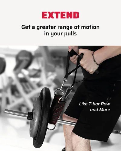 Vista 3 de THEFITGUY - Correa de extensión de cable para accesorios de máquina de cable, gimnasio (individual) Multifunctional heady-duty strap with 5 length