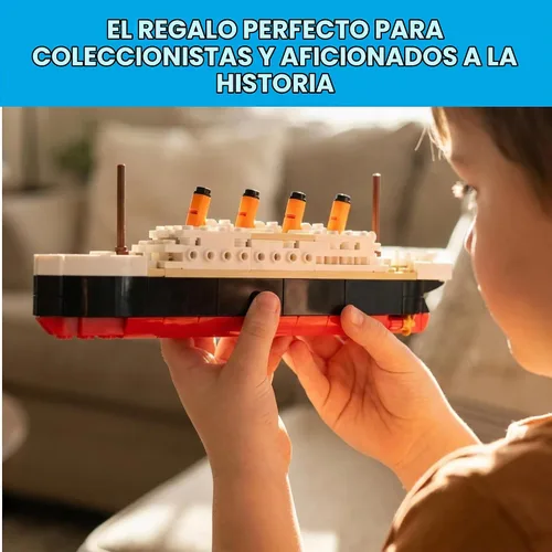 Vista 7 de Brick Loot Titanic - Juego de construcción para adultos y niños a partir de 6 años, kit compatible con modelo de mini barco de ladrillo