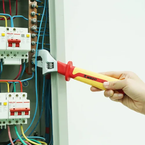 Vista 6 de WEDO Llave ajustable aislada de 6 pulgadas, llave de inyección ajustable VDE 1000V, llave de seguridad para electricistas, acero al cromo vanadio