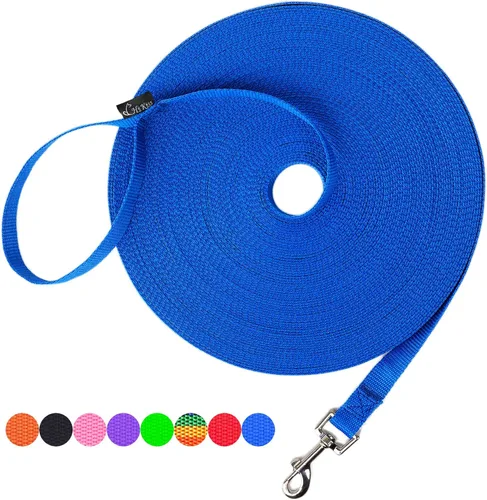 Vista 42 de Hi Kiss Correa de Entrenamiento de Obediencia y Agilidad para Perros/Cachorros - 15 pies 20 pies 30 pies 50 pies 100 pies - Ideal para Jugar