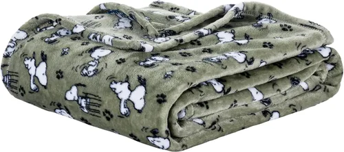 Vista 19 de Berkshire Peanuts® VelvetLoft® - Manta de felpa de Snoopy con bonito personaje, acogedora manta Fairisle Crimson Neutral, manta de 55 x 70 pulgadas