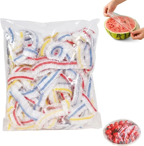 Vista 9 de Cubiertas elásticas desechables para alimentos para tazones reutilizables