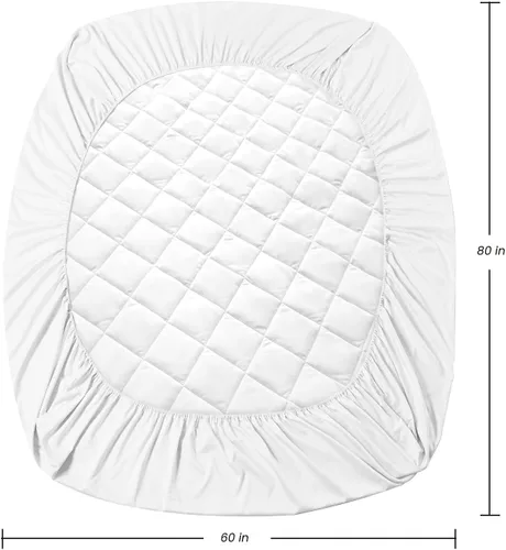 Vista 3 de EIUE Almohadilla de colchón acolchada - Ligera pero sustancial, protector de colchón elástico ajustable tipo topper, protector de colchón