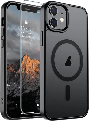 Vista 209 de SUPFINE Funda magnética para iPhone SE 2022 (3ª)/2020 (2ª), iPhone 8 (compatible con MagSafe) (protección contra caídas de grado militar), funda