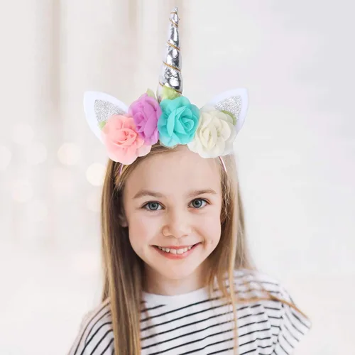 Vista 5 de Diadema de unicornio para niñas, fiesta de aniversario, Little Pony, Halloween, cosplay, tiara para mujeres, adultos y niños