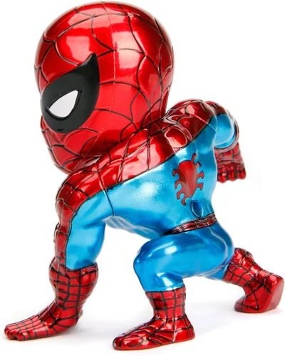 Vista 3 de Jada Toys Marvel - Figura clásica de Spiderman de 4 pulgadas, color rojo, talla única