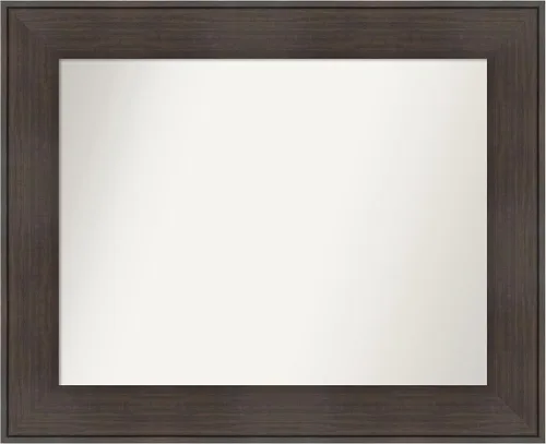 Vista 107 de Amanti Art Espejo personalizado, espejo de baño de veta de madera rústica William, espejo de pared o espejo de tocador de baño sobre el fregadero