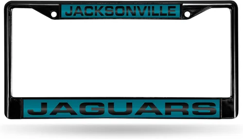 Vista 13 de Rico Industries NFL Unisex-Adult NFL Laser Cut Inlaid Standard Chrome License Plate Frame
