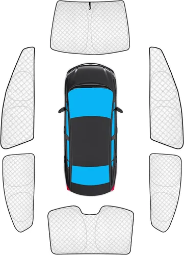 Vista 92 de KMF 6 piezas de parasoles gruesos para Mazda 3 Hatchback (No Sedán) 2014-2018 Accesorios, parasoles completos para parabrisas y ventanas de coche