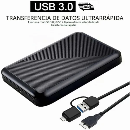 Vista 3 de Disco duro externo portátil ultradelgado de 250 GB con USB 3.0, HDD para PC, Mac, portátil, PS4, Xbox One