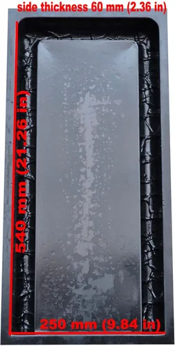 Vista 3 de Moldes de hormigón DIY Canaleta de lluvia Downspout Splash Block ABC plástico decorativo Downspout Darden Decoración S61