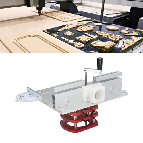 Vista 5 de Elevador de enrutador de precisión, elevación de enrutador y enrutador de carpintería, placa de inserción de mesa con placa superior, elevación