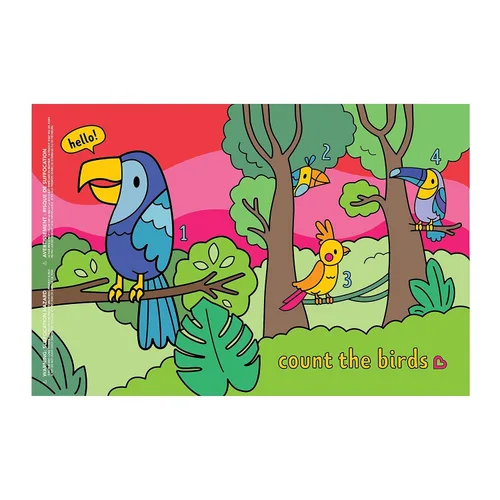 Vista 2 de Munchkin® Story Mat™, manteles individuales desechables sin BPA para niños, paquete de 18, 2 diseños