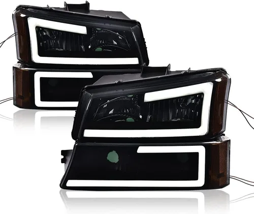 Vista 20 de PIT66 Faros LED, Compatible con 2003-2006 Chevy Silverado 1500 2500 3500 HD 2003 2004 2005 2006, Compatible con 2003-2006 Chevy Avalanche 1500 2500