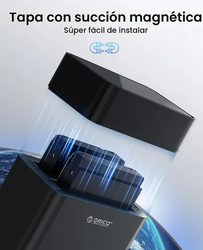 Vista 2 de ORICO Caja HDD de aluminio de 2 bahías