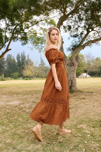 Vista 8 de Scarlet Darkness Vestido renacentista para mujer, vestido largo de verano, bohemio, fluido