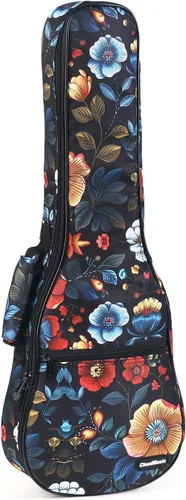 Vista 16 de CLOUDMUSIC Estuche para ukelele Bolsa de concierto Mochila acolchada para soprano 21 pulgadas (Soprano, Negro) Padded, Backpack