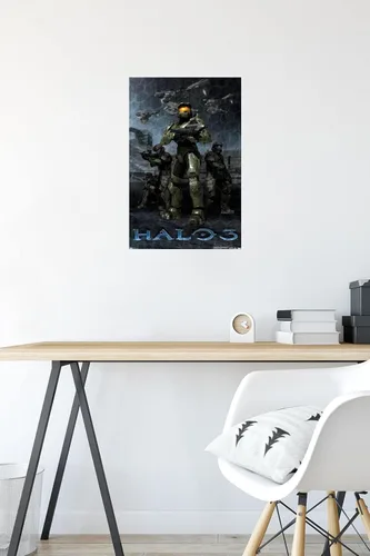 Vista 4 de Trends International Halo 3 - Póster de pared Master Chief, 14.725 x 22.375 pulgadas, versión premium sin marco